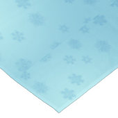 Blaue Schneeflocken Tischdecke (Schrägansicht)