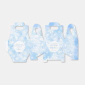 Blaue Schneeflocken Weihnachtsduschboxen Geschenkschachtel (Ungefaltet)