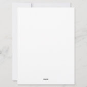 Blaue Schneeflocken Weihnachtsgeschenk Feiertagskarte (Rückseite)