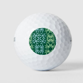Blaue Schneeflocken Weihnachtsmuster Schneemuster Golfball