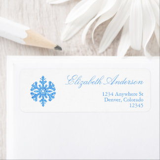 Blaue Schneeglöckchen Winterhochzeit