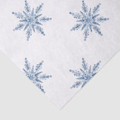 Blaue Schneemänner Weihnachten  Seidenpapier (Detail)