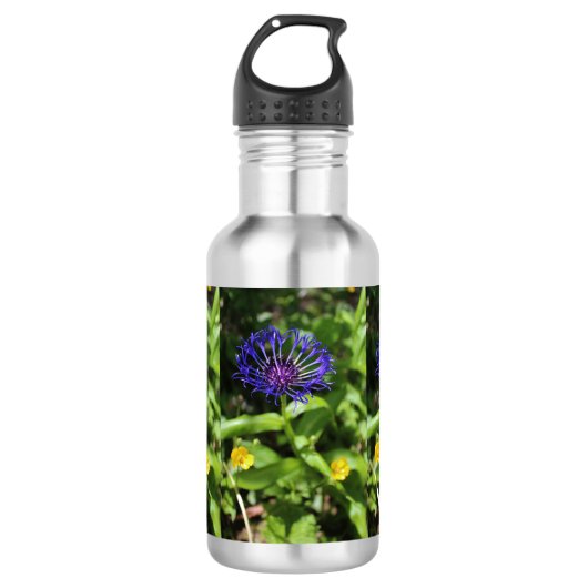 Blaue Schönheit Edelstahlflasche (Vorderseite)