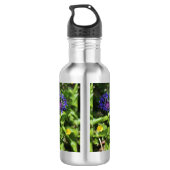 Blaue Schönheit Edelstahlflasche (Rückseite)