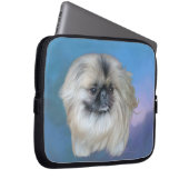 Blaue Schönheit Laptopschutzhülle (Vorne Rechts)