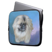 Blaue Schönheit Laptopschutzhülle (Vorderseite Links)