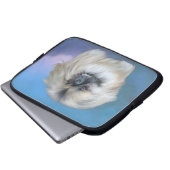 Blaue Schönheit Laptopschutzhülle (Vorne Knopf)