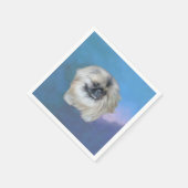 Blaue Schönheit Serviette (Ecke)