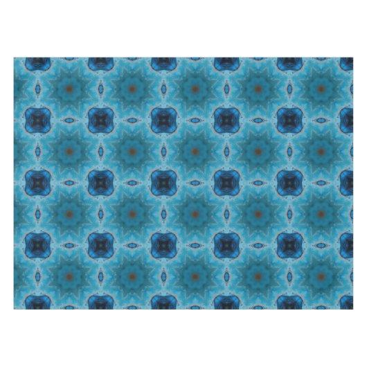 Blaue Schönheit Tischdecke (Vorderseite (Horizontal))