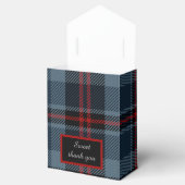 Blaue Schottenhochzeit Geschenkschachtel (Geöffnet)