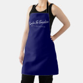 Blaue Schürze mit Santa Fe Foodies-Logo (InSitu)