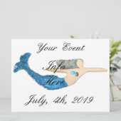 Blaue Schwanz Meerjungfrau schwimmen Thunder_Cove (Stehend Vorderseite)