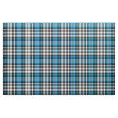 Blaue Schwarz-Weiß-Karo-Tartan-Muster-Design Stoff (Fat Quarter (45,7 x 55,9 cm))