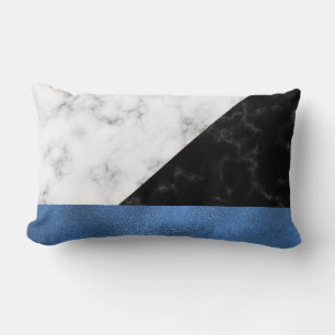 Blaue/schwarze graue Foil Marmorplatte Lumbar Pill Lendenkissen
