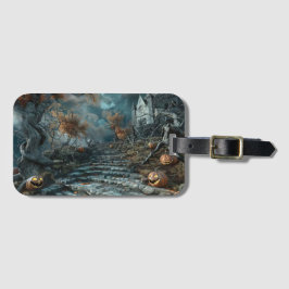 blaue schwarze Leiter Gepäckanhänger