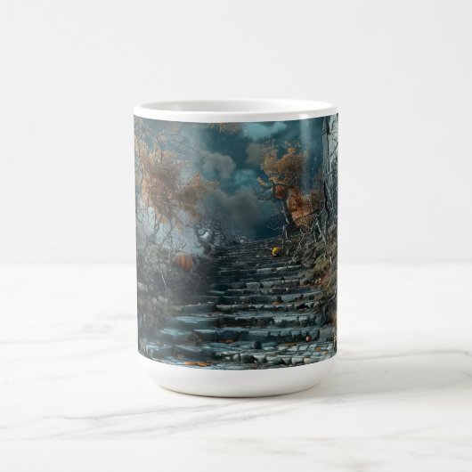 blaue schwarze Leiter Kaffeetasse (Mittel)