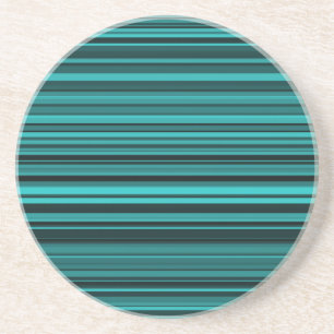 Blaue schwarze Streifen Getränkeuntersetzer