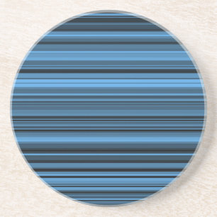 Blaue schwarze Streifen Getränkeuntersetzer