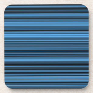 Blaue schwarze Streifen Getränkeuntersetzer