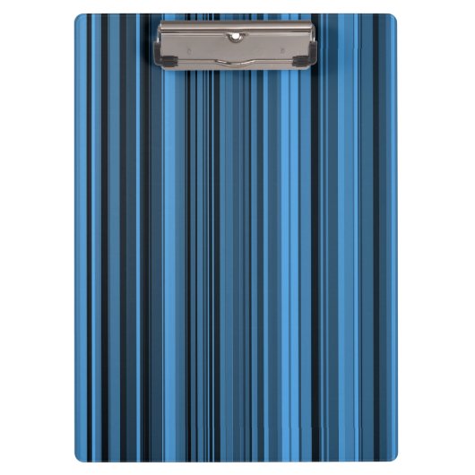 Blaue schwarze Streifen Klemmbrett (Vorderseite)