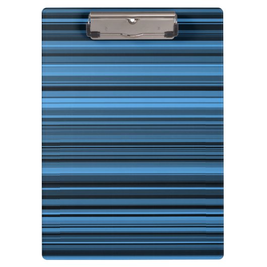Blaue schwarze Streifen Klemmbrett (Vorderseite)
