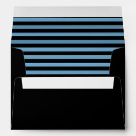 Blaue schwarze Streifen Nahtloses Muster