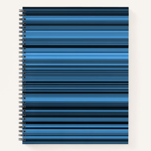 Blaue schwarze Streifen Notizblock