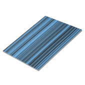 Blaue schwarze Streifen Notizblock (angewinkelt)