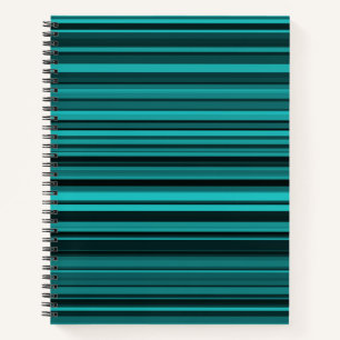 Blaue schwarze Streifen Notizblock