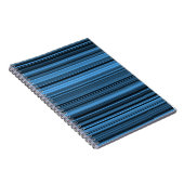 Blaue schwarze Streifen Notizblock (Rechte Seite)