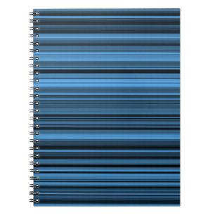 Blaue schwarze Streifen Notizblock