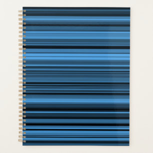Blaue schwarze Streifen Planer