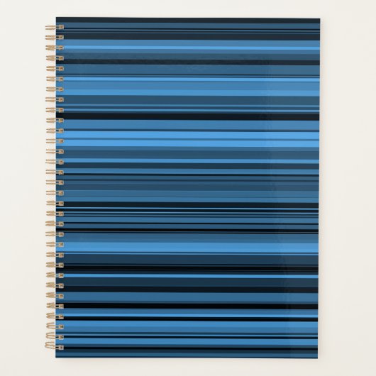 Blaue schwarze Streifen Planer (Vorderseite)