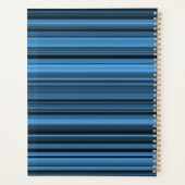 Blaue schwarze Streifen Planer (Rückseite)
