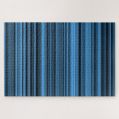 Blaue schwarze Streifen Puzzle (Horizontal)