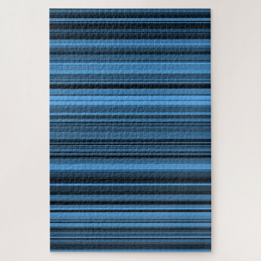 Blaue schwarze Streifen Puzzle (Vertikal)