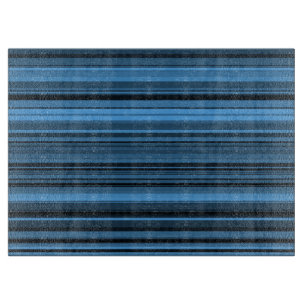 Blaue schwarze Streifen Schneidebrett