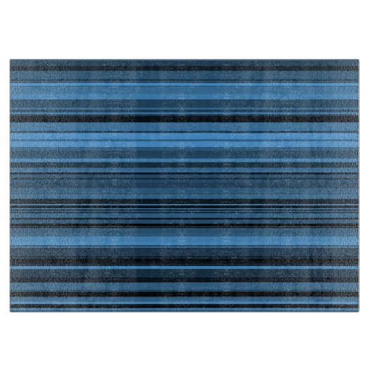 Blaue schwarze Streifen Schneidebrett (Vorderseite)