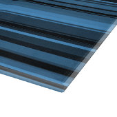 Blaue schwarze Streifen Schneidebrett (Ecke)