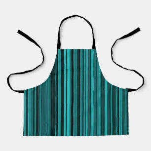 Blaue schwarze Streifen Schürze