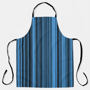 Blaue schwarze Streifen Schürze
