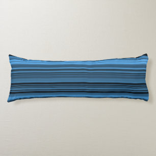 Blaue schwarze Streifen Seitenschläferkissen