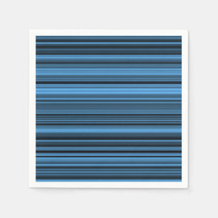 Blaue schwarze Streifen Serviette