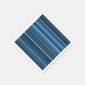 Blaue schwarze Streifen Serviette (Ecke)