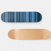 Blaue schwarze Streifen Skateboard (Horizontal)