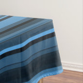 Blaue schwarze Streifen Tischdecke (Beispiel)