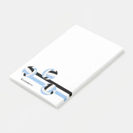 Blaue schwarze Volleyballs individuelle Name Post-it Klebezettel