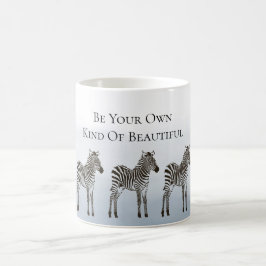 Blaue schwarze Zebras Seien Sie Ihre eigene Art vo Kaffeetasse