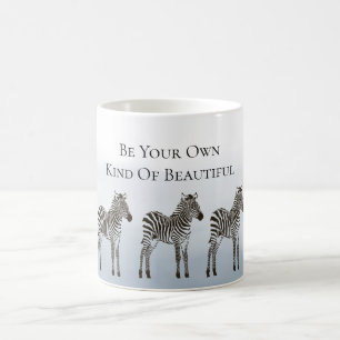 Blaue schwarze Zebras Seien Sie Ihre eigene Art vo Kaffeetasse