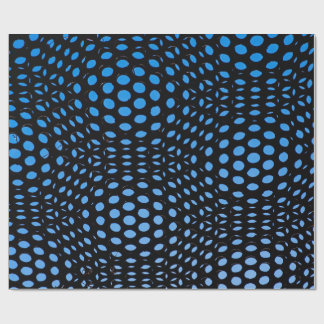 Blaue Schwarzpunkt-Papierverpackung Geschenk Geschenkpapier
